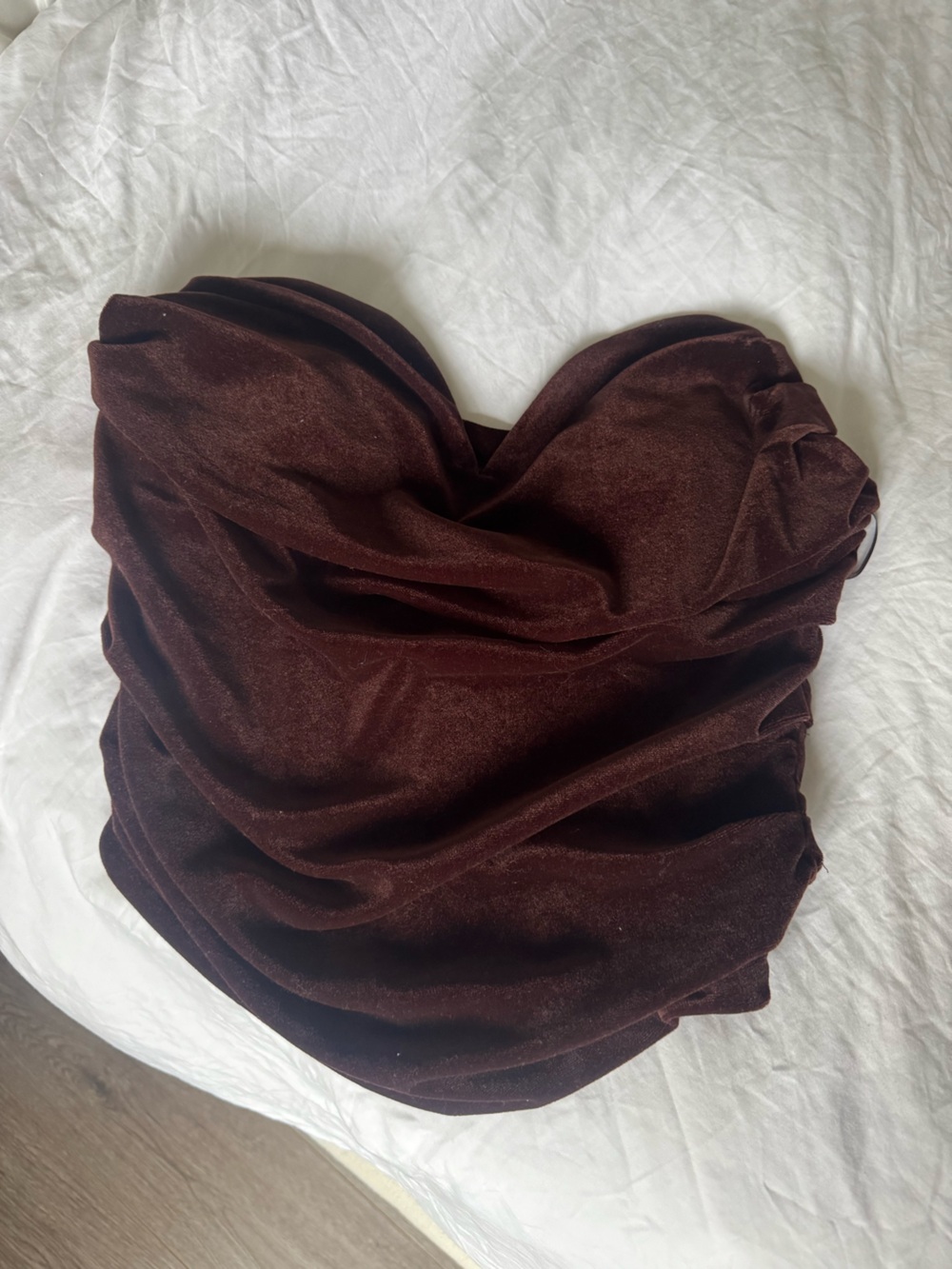 Express Burgundy Velvet Top